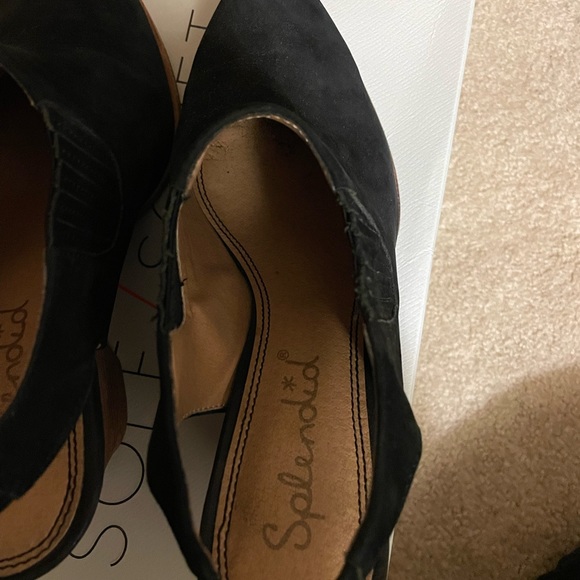 Splendid Black Leather Slingback Bootie 7.5 - Picture 7 of 9